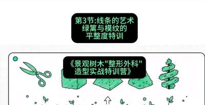 第03节：线条的艺术&mdash;&mdash;绿篱与模纹的平整度特训，课程：《景观树木&ldquo;整形外科&rdquo;造型实战特训营》#识农AI