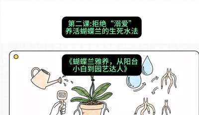 第二节：拒绝&ldquo;溺爱&rdquo;：养活蝴蝶兰的生死水法，课程：《蝴蝶兰雅养六讲：从阳台小白到园艺达人》#识农AI